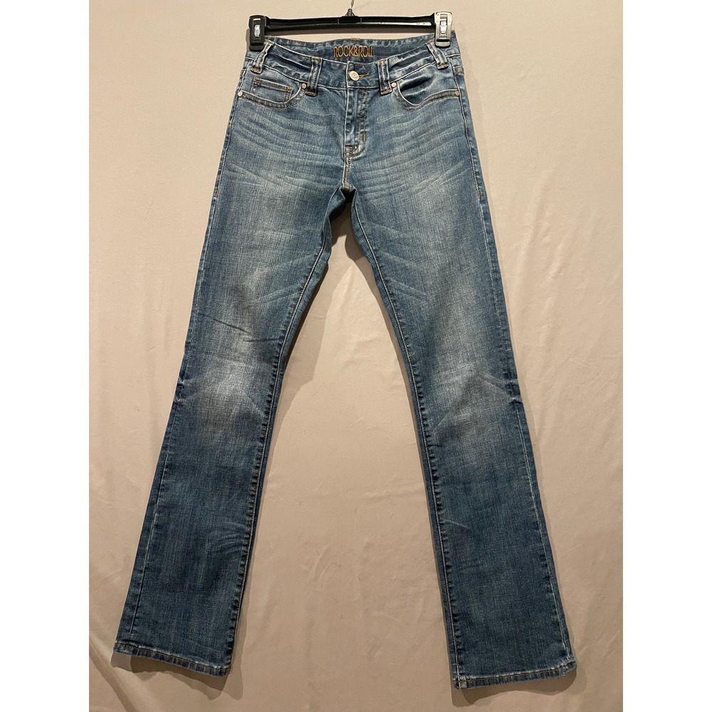 Rock & Roll Denim Boyfriend Womens Bootcut Jeans  Western 25x36(actual 34.5)